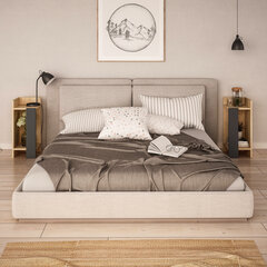 Комплект ночных столиков Kalune Design 855(I), 2 шт, коричневый/серый цена и информация | Ночные шкафы | hansapost.ee