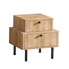 Öökapp Kalune Design 793, 50 cm, pruun/must price and information | Nightstands | hansapost.ee