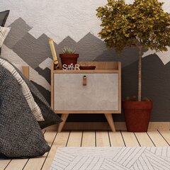 Ночной шкаф Kalune Design Paju, коричневый цена и информация | Прикроватные тумбочки | hansapost.ee