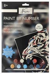 Рисунок по номерам Тигр Nassau, 33х23см цена и информация | Живопись по номерам | hansapost.ee