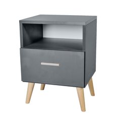 Тумбочка ADRK Furniture Logan 11, серая цена и информация | Ночные шкафы | hansapost.ee