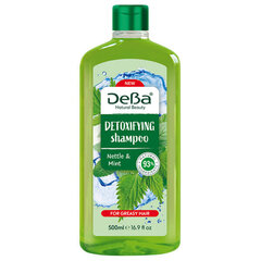 Detoksifitseeriv šampoon nõgese ja mündiga DeBa Natural Beauty, 500 ml hind ja info | Deba Juuksehooldus | hansapost.ee