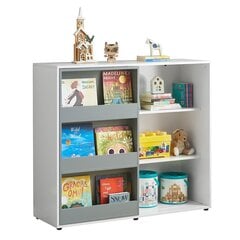 Lastetoa riiul SoBuy KMB33-W, valge цена и информация | Полки для книг и игрушек | hansapost.ee