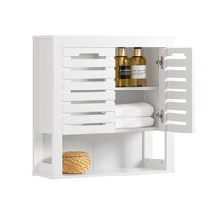 Шкаф для ванной SoBuy BZR51-W, белый цена и информация | Шкафчики для ванной | hansapost.ee