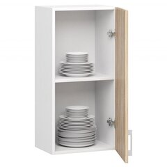 Подвесной кухонный шкафчик NORE Lima W40 D1, белый/дубовый цена и информация | Кухонные шкафчики | hansapost.ee