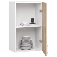 Seinapealne köögikapp NORE Lima W50 D1, valge/tamme värv hind ja info | Köögikapid | hansapost.ee