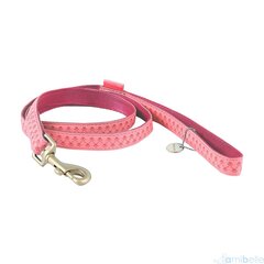 Кожаный поводок Amibelle для собак Mac, розовый цвет цена и информация | Поводки для собак | hansapost.ee