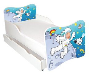 Детская кровать с матрасом и ящиком для постельного белья Ami 48, 140x70 см цена и информация | Детские кровати | hansapost.ee