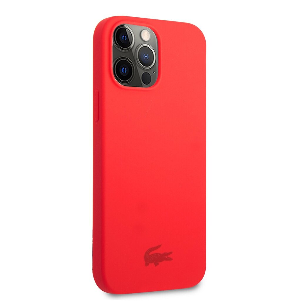 Lacoste Liquid Silicone Glossy Printing Logo Case for iPhone 13 Pro Red цена и информация | Telefonide kaitsekaaned ja -ümbrised | hansapost.ee