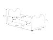 Lastevoodi ADRK Furniture Bear 144, 70x140 cm, valge/must hind ja info | Lastevoodid | hansapost.ee