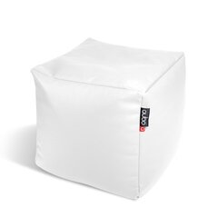 Tumba Qubo™ Cube 25 Jasmine Soft Fit, valge цена и информация | Кресла-мешки и пуфы | hansapost.ee
