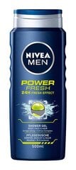 Dušigeel Nivea men Power Fresh, 500 ml hind ja info | Dušigeelid, õlid | hansapost.ee