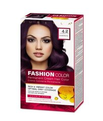 FASHION COLOR Крем-краска Баклажан 4.2, 50/50/15 мл цена и информация | Краска для волос | hansapost.ee