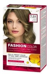 FASHION COLOR Крем-краска Тёмно-русый 7.31, 50/50/15 мл цена и информация | Краска для волос | hansapost.ee