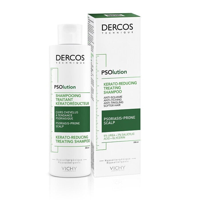 Kõõmavastane šampoon Vichy Dercos PSolution Anti-Dandruff Psoriasis Shampoo, 200 ml цена и информация | Šampoonid | hansapost.ee