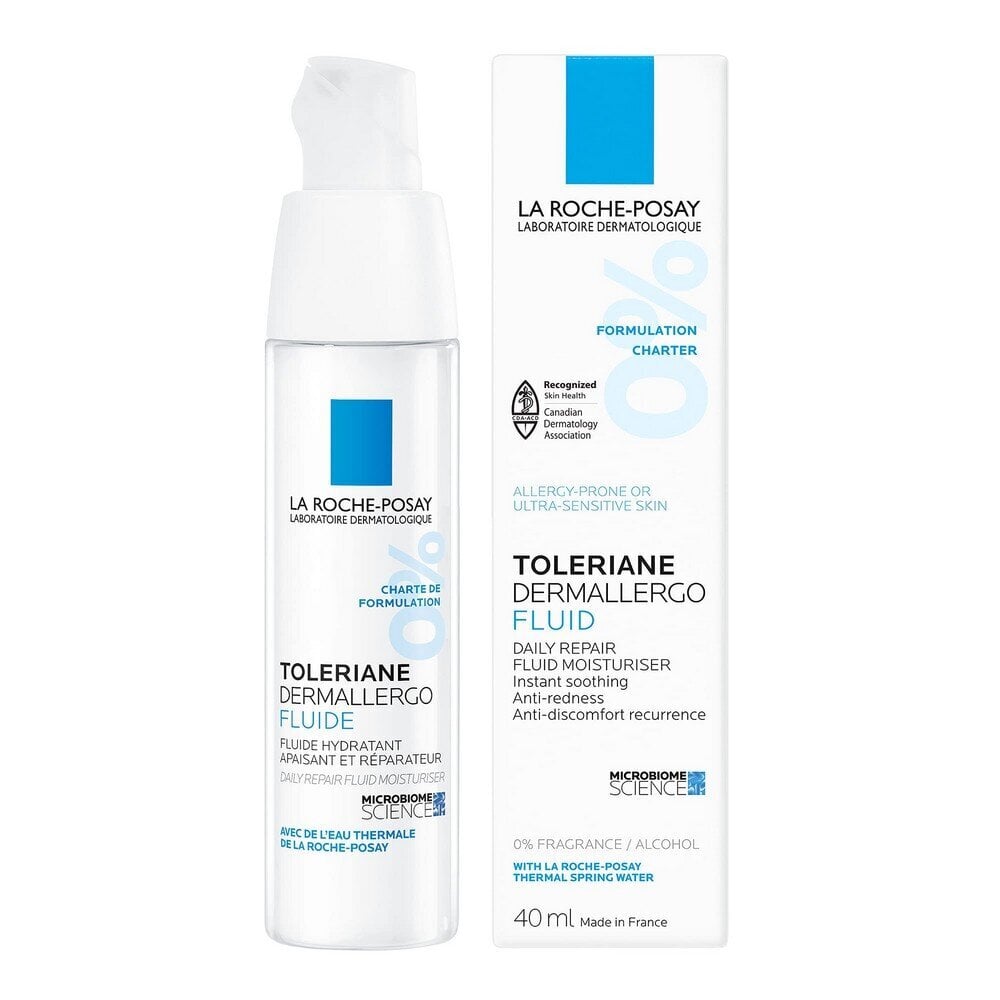 Igapäevane niisutav kreem tundlikule nahale Toleriane Derma llergo (Fluid Moisturizer) 40 ml цена и информация | Näokreemid | hansapost.ee