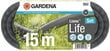 Tekstiilvooliku komplekt Gardena Liano™ Life 13 mm, 15 m цена и информация | Niisutussüsteemid, kastmisvoolikud ja kastekannud | hansapost.ee