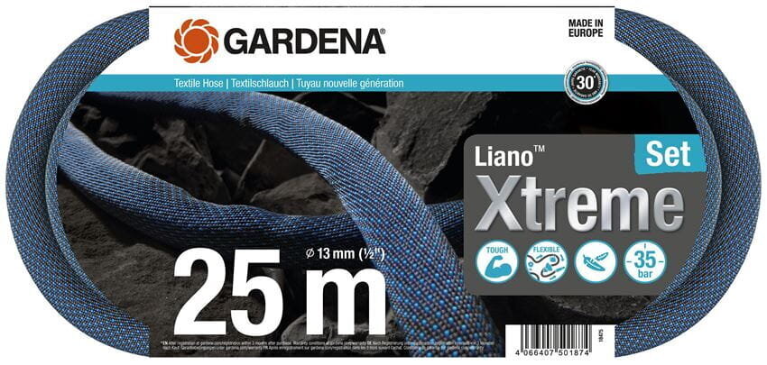 Tekstiilvooliku komplekt Gardena Liano Xtreme, 25 m hind ja info | Niisutussüsteemid, kastmisvoolikud ja kastekannud | hansapost.ee