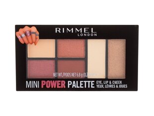 Mini meigipalet Rimmel Face Mini Power Palette 006 Fierce hind ja info | Päikesepuudrid ja põsepunad | hansapost.ee