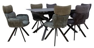 Обеденный комплект с 6 стульями EDDY  цена и информация | Комплекты мебели для столовой | hansapost.ee