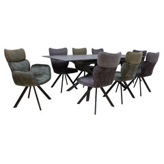 Обеденный комплект EDDY, стол с 8 стульями цена и информация | Комплекты мебели для столовой | hansapost.ee