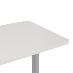 Töölaud ERGO 2-mootoriga 140x70xH60-125cm, valge, melamiinplaat price and information | Arvutilauad, kirjutuslauad | hansapost.ee