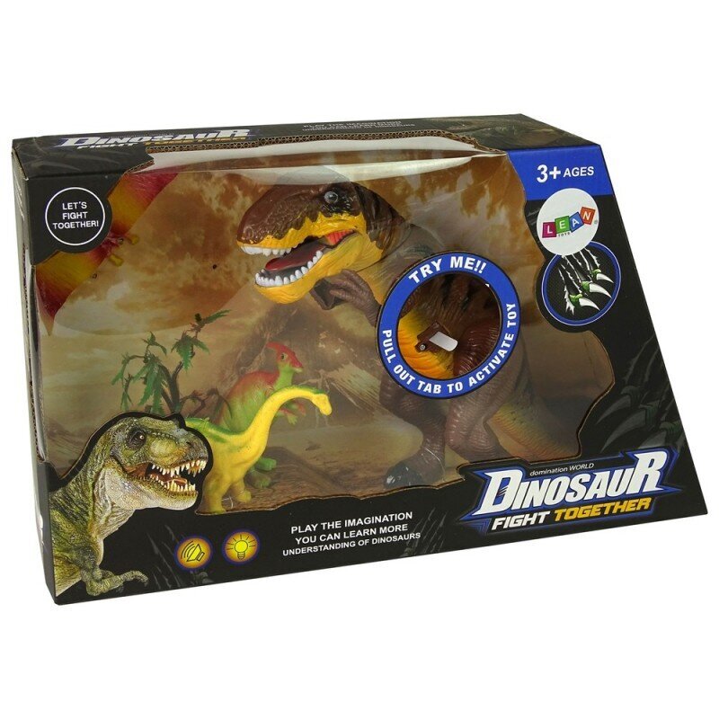 Dinosaur Set Tyrannosaurus Rex Accessories Sound Lights hind ja info | Mänguasjad poistele | hansapost.ee