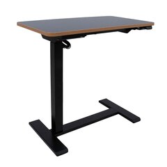 Töölaud ERGO 1-mootoriga 70x40cm, must price and information | Computer desks, writing desks | hansapost.ee