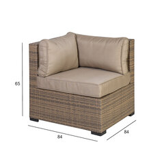 Diivani nurgamoodul SEVILLA NEW, cappuccino price and information | Garden chairs, balcony chairs | hansapost.ee