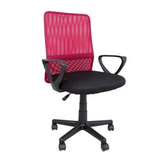 Töötool BELINDA, 59x56xH86,5-98,5cm, must/punane, polüesterkangas, plastik price and information | Office chairs | hansapost.ee