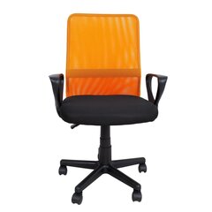 Töötool BELINDA, 59x56xH86,5-98,5cm, must/oranž, polüesterkangas, plastik price and information | Office chairs | hansapost.ee