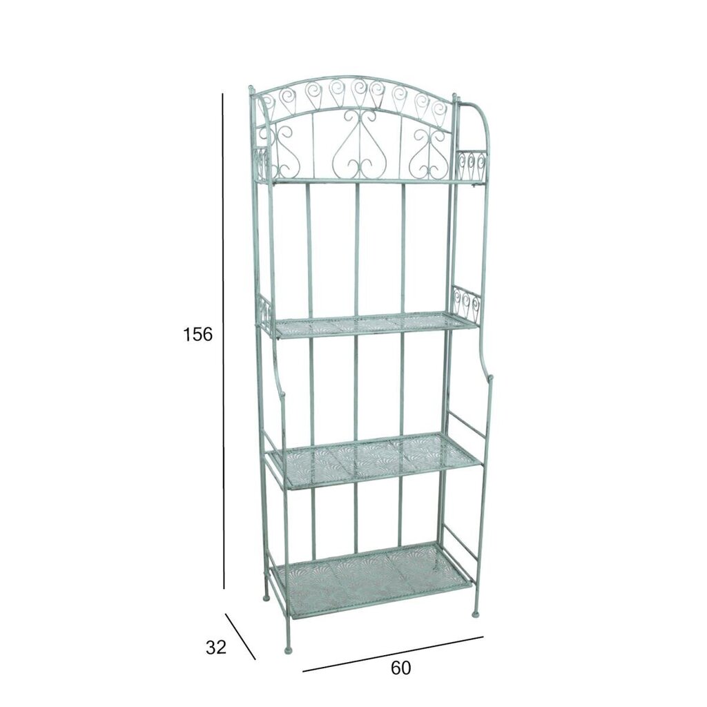 Riiul MINT 60x32xH156cm, antiikroheline цена и информация | Aiatoolid, rõdutoolid | hansapost.ee