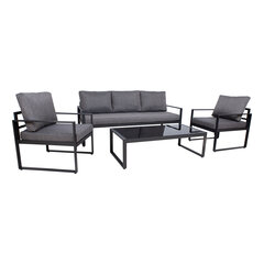 Комплект LEIPZIG (диван, 2 стула, стол) цена и информация | Комплекты уличной мебели | hansapost.ee