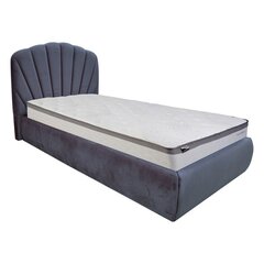 Кровать EVA, 90x200 см, серый бархат цена и информация | Кровати | hansapost.ee