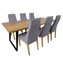 Обеденный комплект с 6 стульями LISBON (19968)  цена и информация | Комплекты мебели для столовой | hansapost.ee