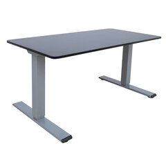 Письменный стол ERGO OPTIMAL с 2-мя моторами 140x80 см, черный цена и информация | Компьютерные, письменные столы | hansapost.ee