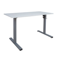 Письменный стол ERGO OPTIMAL с 1 мотором 120x60 см, белый цена и информация | Компьютерные, письменные столы | hansapost.ee