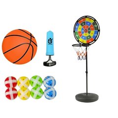 Set of 2 in 1 Basketball Dartboard Game Shield 170 cm hind ja info | Vabaõhumängud | hansapost.ee