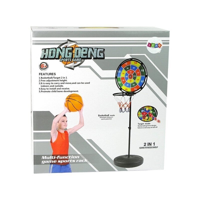 Set of 2 in 1 Basketball Dartboard Game Shield 170 cm hind ja info | Vabaõhumängud | hansapost.ee