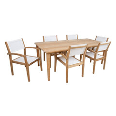 Обеденный комплект MALDIVE (стол и 6 стульев) цена и информация | Комплекты уличной мебели | hansapost.ee