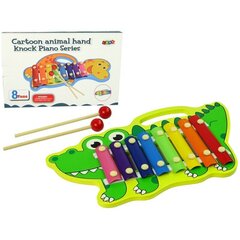 Wooden Crocodile Cymbals for Kids Colourful 8 Tones hind ja info | Arendavad laste mänguasjad | hansapost.ee