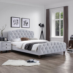 Кровать SANDRA 160x200 cм, с матрасом HARMONY DELUX, светло-коричневая цена и информация | Кровати | hansapost.ee