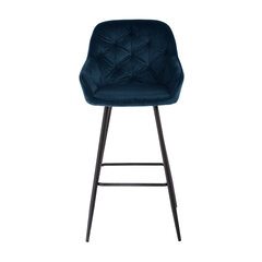 Барный стул BRITA, темно-синий бархат цена и информация | Стулья для кухни и столовой | hansapost.ee