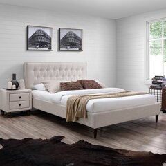 Кровать EMILIA 140x200см, светло-бежевый цена и информация | Кровати | hansapost.ee