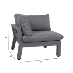 Угловая часть модульного дивана Fluffy, серый цена и информация |  Садовые стулья, кресла, пуфы | hansapost.ee