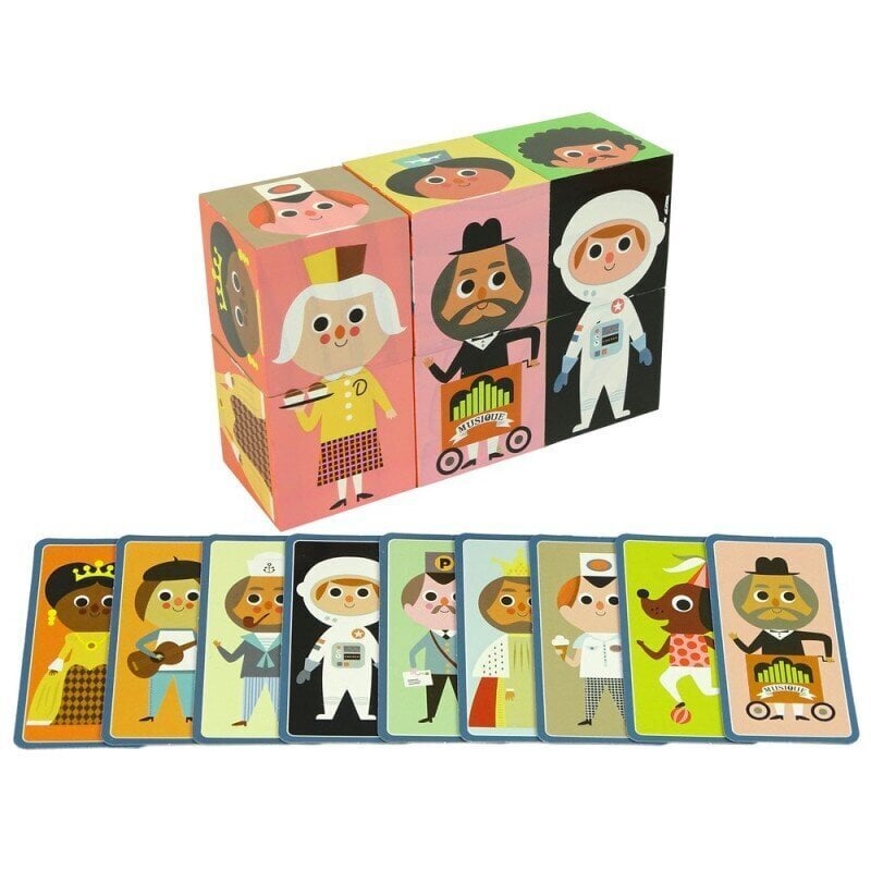 Wooden Blocks Assemble Characters 6 Piece Puzzle Colourful цена и информация | Beebide mänguasjad | hansapost.ee