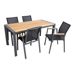 Комплект TAMPERE стол, 4 стула цена и информация | Комплекты уличной мебели | hansapost.ee