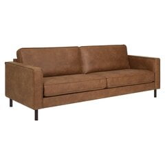 Diivan LUCAS 3-kohaline, pruun, 219x90xH79cm price and information | Sofa beds and sofas | hansapost.ee