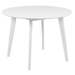 Обеденный стол Rogby D105 белый цена и информация | Кухонные и обеденные столы | hansapost.ee