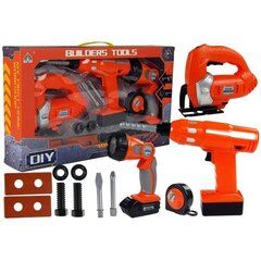 DIY Kit Drill, Jigsaw, Battery Flashlight 12 pcs. цена и информация | Игрушки для мальчиков | hansapost.ee